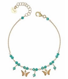 Bracciale cristalli Celesti e Farfalla