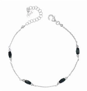 Bracciale con cristalli Neri