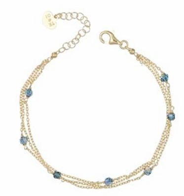 Bracciale Dorato Blu