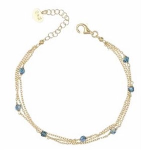 Bracciale Dorato Blu