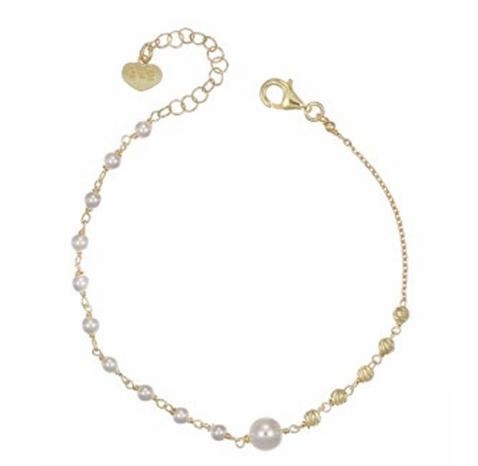 Bracciale Dorato con Perle