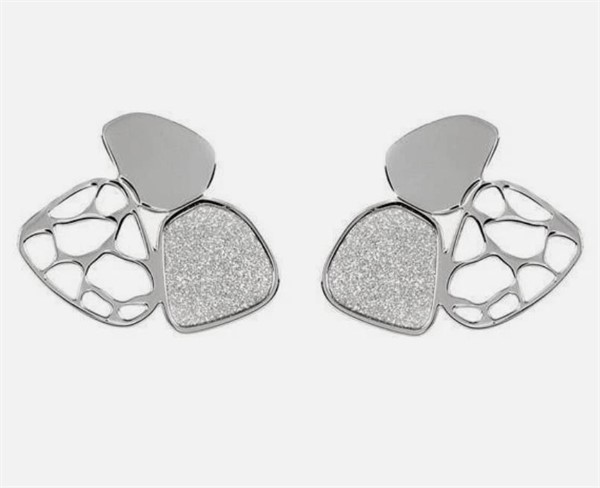 Orecchini a lobo Majestic con Glitter