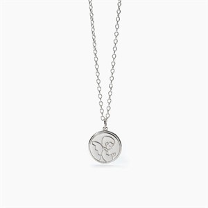 Collana in argento con medaglietta angioletto