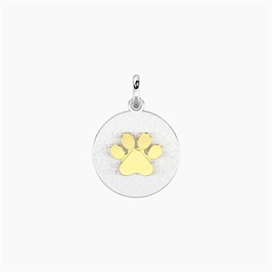 Ciondolo con zampa e cristallo