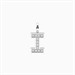 Charm Iniziale con Cristalli - Lettera I