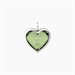 Charm a Cuore GrandeColor Glass Verde - Energia/Vita