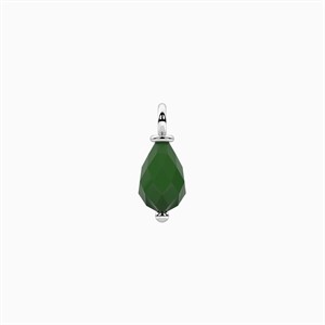 Charm a Goccia con Agata Verde - Energia/Positivita'- Energy