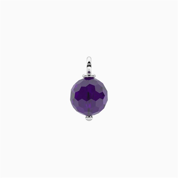Charm con Quarzo Idrotermale Viola