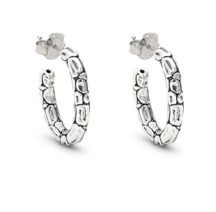 Orecchini Ovale Croco