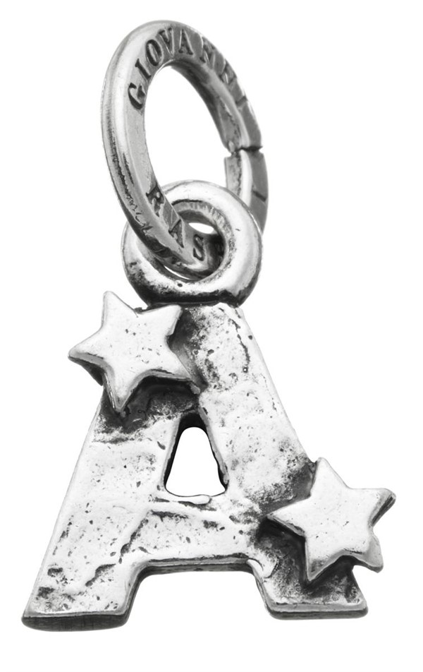 Charms Lettera A con Stelle
