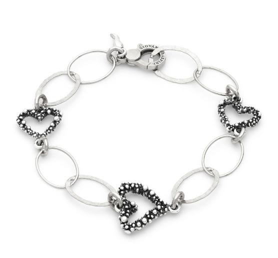 Bracciale Cuori e Catena
