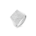 Anello Chevalier quadrato