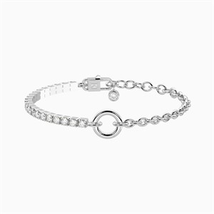 Bracciale DUETTO Componibile in Acciaio con Zirconi