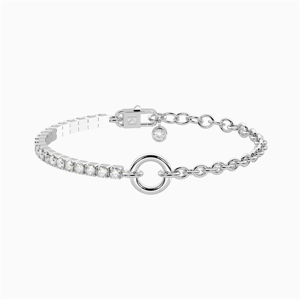 Bracciale DUETTO Componibile in Acciaio con Zirconi