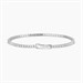 Bracciale tennis in argento con zirconi