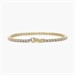 Bracciale tennis in argento placcato oro con zirconi