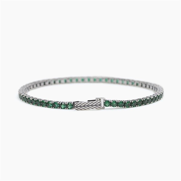 Tennis in Argento con Zirconi