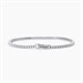 Bracciale tennis da uomo in argento con zirconi