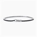 Bracciale tennis da uomo in argento con zirconi neri