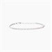 Bracciale tennis sottile in argento con zirconi