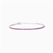 Bracciale tennis sottile in argento con tormaline sintetiche