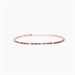 Bracciale tennis sottile in argento con Zirconi Multicolor