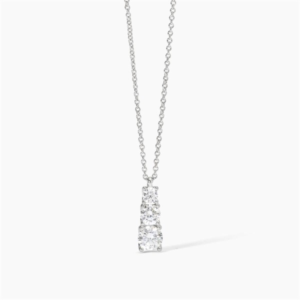 Girocollo in argento con zirconi punto luce