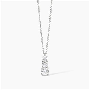 Girocollo in argento con zirconi punto luce