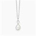 Collana con infinito zirconi e perla coltivata