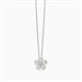 Girocollo in argento con fiore in zirconi