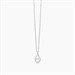 Girocollo con pendente a goccia e zirconi