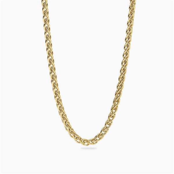 Collana in argento con catena spiga da uomo