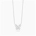 Girocollo con farfalla in pavé zirconi