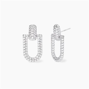 Orecchini in argento con zirconi