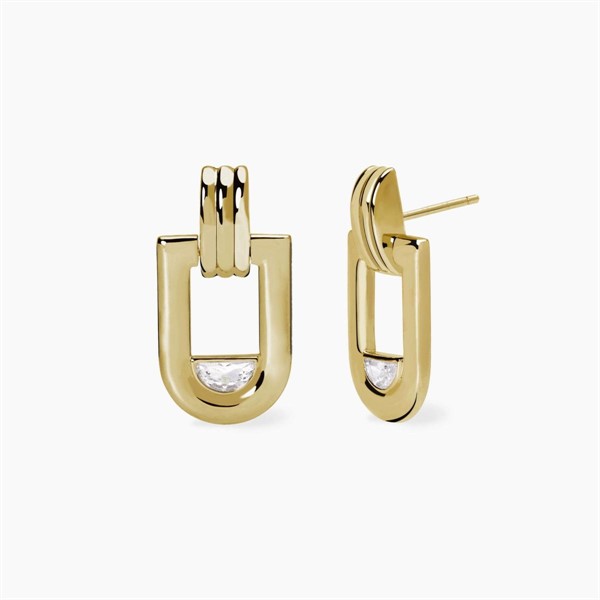 Orecchini in argento dorato