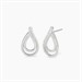 Orecchini a goccia con zirconi bianchi