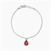 Bracciale da bambina in argento con coccinella smaltata