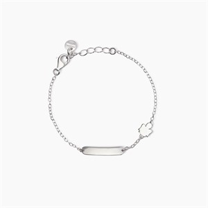 Bracciale per bambini con angioletto e targhetta