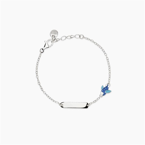 Bracciale baby con targhetta e aeroplano