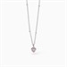 Girocollo da bambina in argento con cuore e zircone