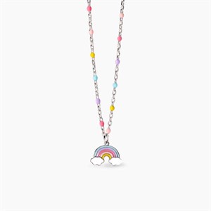 Girocollo da bambina con arcobaleno
