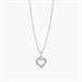 Collana bambina con cuore rosa