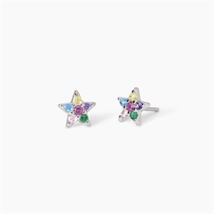 Orecchini da bambina in argento a stella