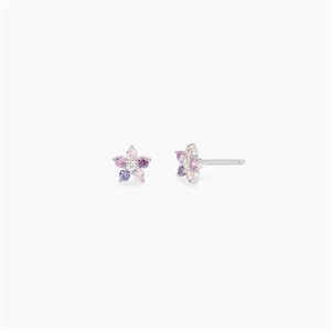 Orecchini bambina con fiori rosa
