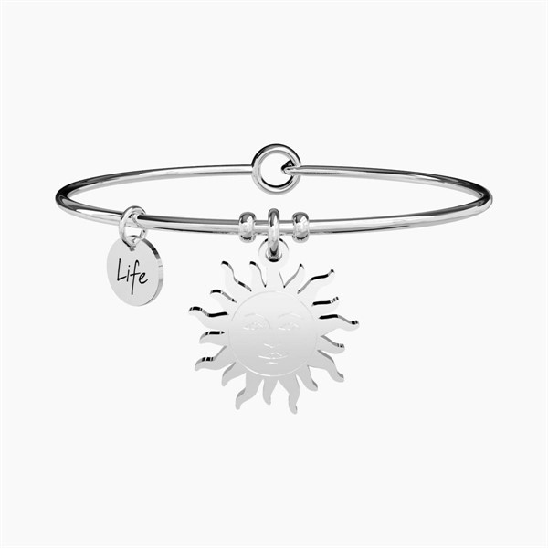 Bangle con ciondolo sole