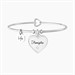 Bracciale rigido donna con ciondolo famiglia