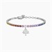 Bracciale tennis multicolor con albero della vita