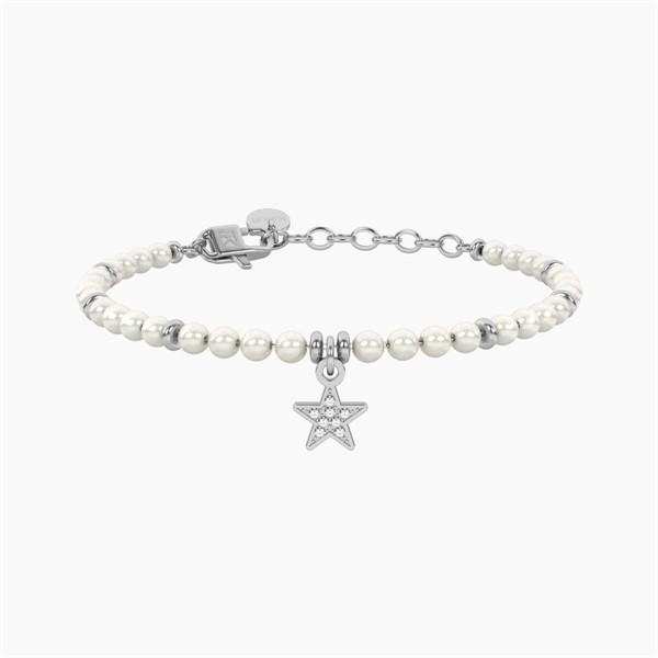 Bracciale perle con ciondolo stella