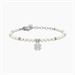 Bracciale con perle e quadrifoglio