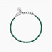 Bracciale tennis con cristalli verdi